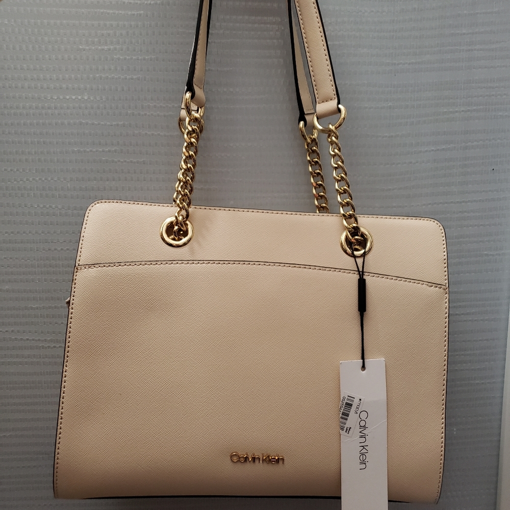 New with tags Calvin Klein Saffiano Leather Bag